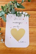 Faire-part mariage carte à gratter
