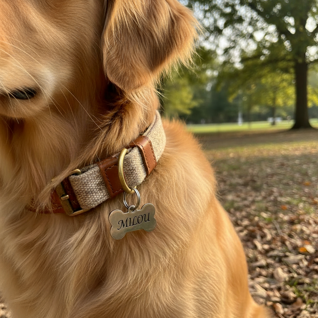 Collier avec Milou