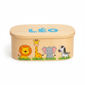 Boîte à goûter enfant personnalisée avec animaux